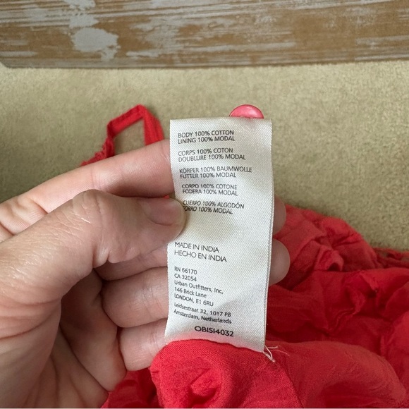 Anthropologie Maeve Eyelet Lace Tiered Midi Dress Preppy Summer Boho Womens 2 - Picture 6 of 6